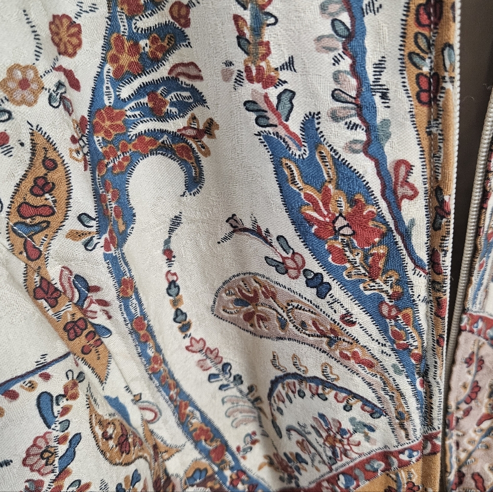 Zipper Front Colorful Print Jacket From Coldwater Creek